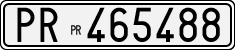 License plate of Italy, Cars (1927 year series)