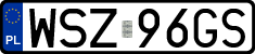 License plates of Poland, Regular car plates
