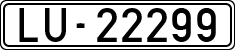 License plates of Spain, 1900 year series