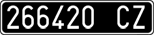 License plate of Italy, Cars (1927 year series)