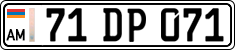 License plate of Armenia, Private owners