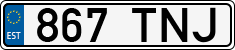 License plate of Estonia, Regular car plates