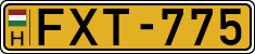 license plates of Hungary, Commercial vehicles (1990)