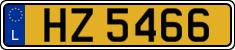 License plate of Luxembourg, 2003 year system