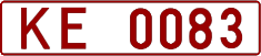 License plate Belarus, Trucks and buses (1992)