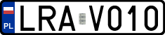License plates of Poland, Regular car plates