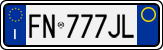 License plate of Italy, Cars (1994 year series)