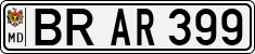 License plate of Moldova, Cars (1992)
