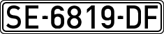 License plates of Spain, 1971 year series