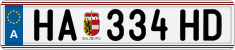 License plate of Austria, Regular plates