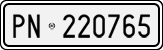 License plate of Italy, Cars (1927 year series)