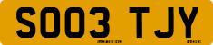 License plate of the United Kingdom, 2001 year system