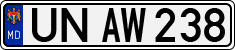 License plate of Moldova, Cars (1992)