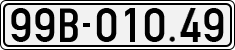 License plate of Vietnam, Cars