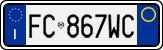 License plate of Italy, Cars (1994 year series)