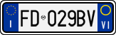 License plate of Italy, Cars (1994 year series)