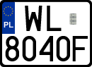 License plates of Poland, Regular car plates