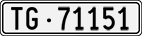 License plate of Switzerland, Cars