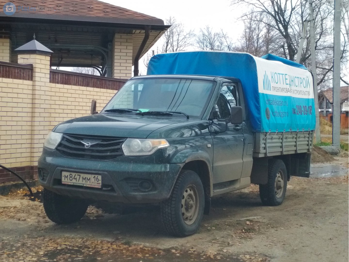 м 847 мм 16, UAZ 23602 Cargo 1st gen, facelift, 2014–2018