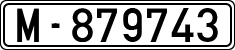 License plates of Spain, 1900 year series