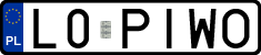 License plates of Poland, Vanity Plates