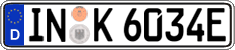 German license plate, Electric vehicles