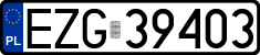 License plates of Poland, Regular car plates