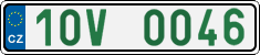License plate of the Czech Republic, Oldtimers (2001)