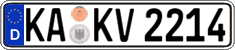 German license plate, Regular plates