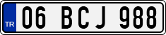 License plate of Turkey, Regular plates