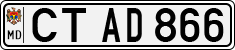 License plate of Moldova, Cars (1992)