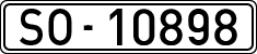License plates of Spain, 1900 year series
