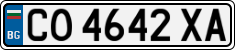 License plate of Bulgaria, Cars