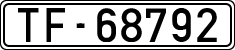 License plates of Spain, 1900 year series