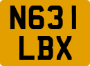 License plate of the United Kingdom, 1983 year system