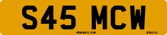 License plate of the United Kingdom, 1983 year system