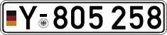 German license plate, Military
