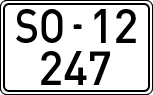 License plates of Spain, 1900 year series