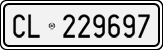 License plate of Italy, Cars (1927 year series)