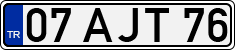 License plate of Turkey, Regular plates