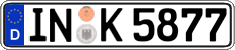 German license plate, Regular plates