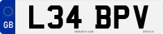 License plate of the United Kingdom, 1983 year system