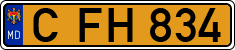 License plate of Moldova, Public transport (1992)