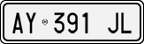 License plate of Italy, Cars (1994 year series)