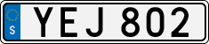 License plate of Sweden, Regular plates