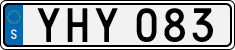 License plate of Sweden, Regular plates