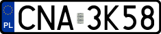 License plates of Poland, Regular car plates