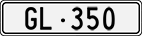 License plate of Switzerland, Cars