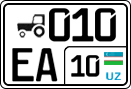 License plate of Uzbekistan, Special vehicles (organizations)