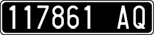 License plate of Italy, Cars (1927 year series)